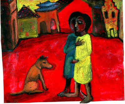 Brauner Hund von Gigi Sudbury